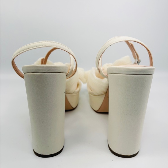 LOEFFLER RANDALL
Pleated Knot Ankle-Strap Platform Sandals - Picture 7 of 9